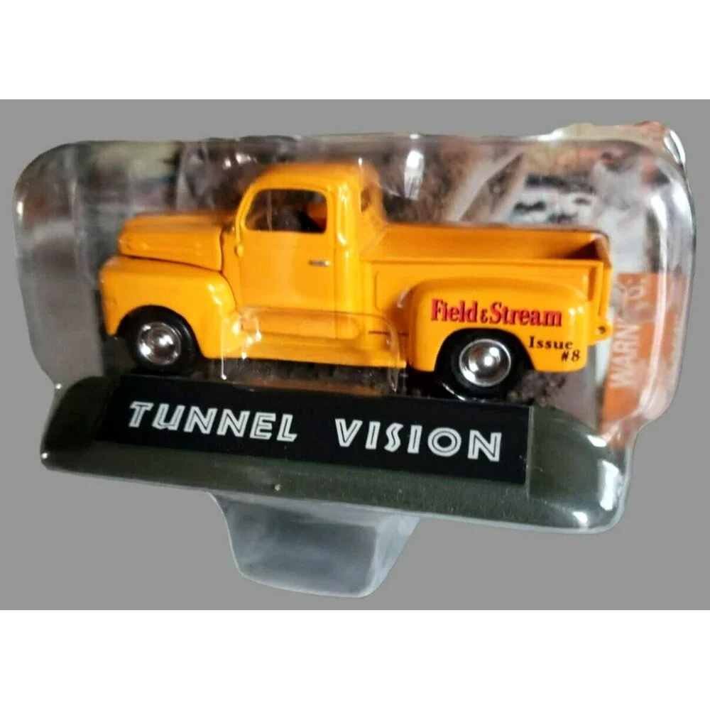 1999 Racing Champions TUNNEL VISION Yellow Pickup Truck Field & Stream Issue #8